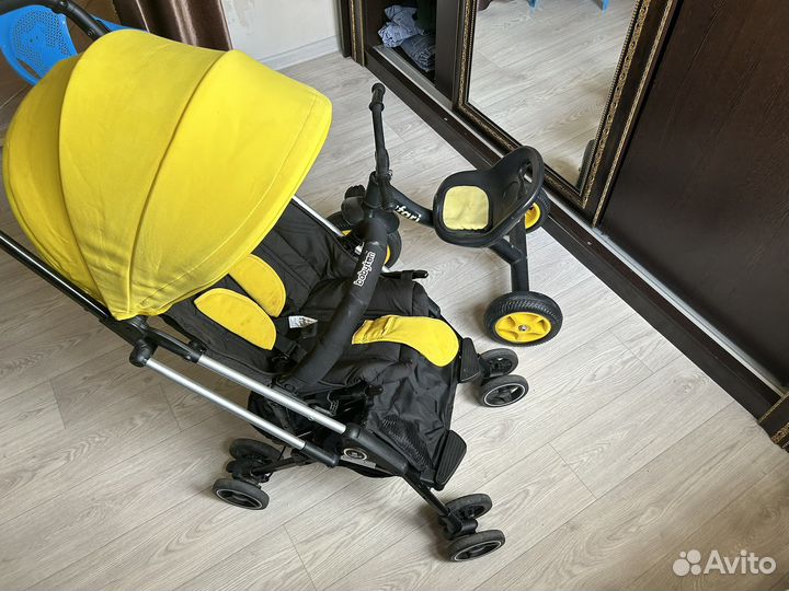 Коляска и велосипед