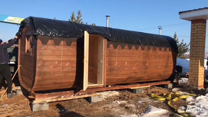 Бани-бочки квадро с доставкой