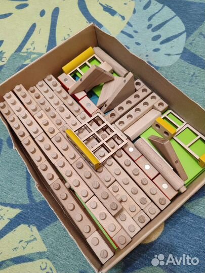 Деревянный конструктор Wood Blocks с магнитами