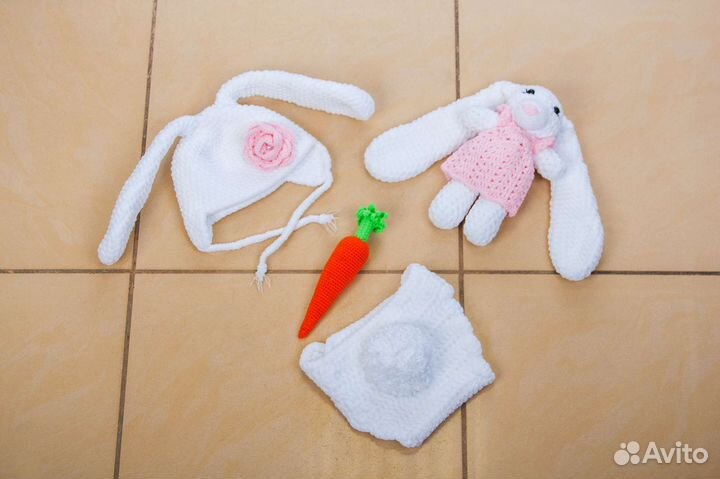 Вязанный детский костюм для фотосессии 