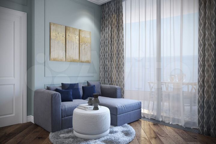 1-к. апартаменты, 45,6 м², 2/11 эт.