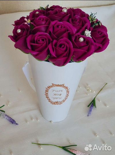 Букеты из мыльных цветов