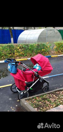 Коляска для двоих Phil Ted's + Cybex автолюлька