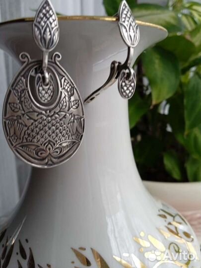 Серьги серебро 925