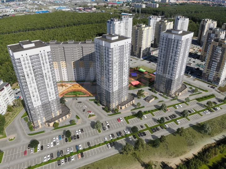 2-к. квартира, 62,1 м², 22/23 эт.