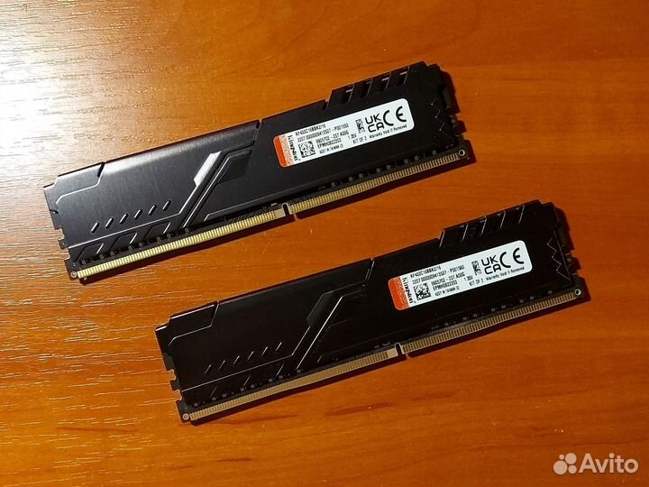 Оперативная память Kingston Fury, ddr4, 16gb, 3200