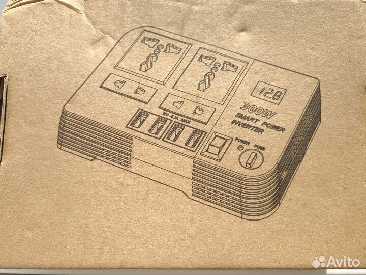 Автомобильный инвертор преобразователь 300W12-220В