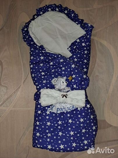 Конверт одеяло на выписку