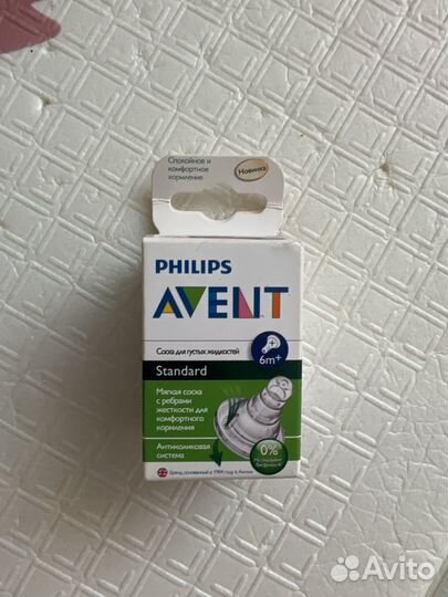 Соска avent 6+ для густых жидкостей