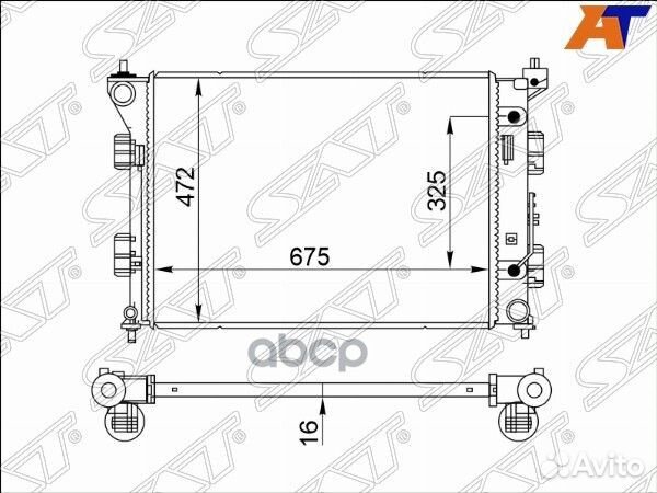 Радиатор Kia K5 19-24 ST-10-0017 Sat