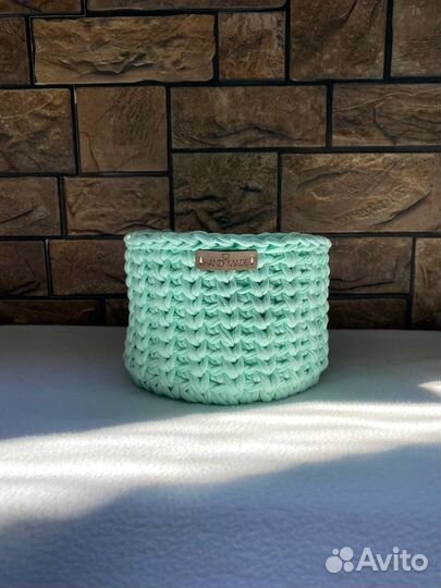 Вязанные корзины