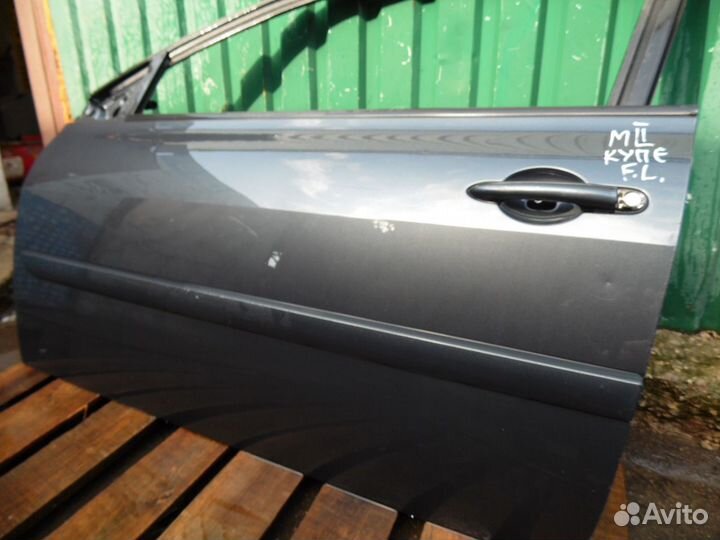 Дверь передняя левая Рено Меган 2 Купе серая