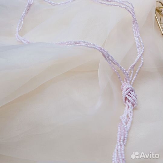 Длинное колье из бисера Fashion