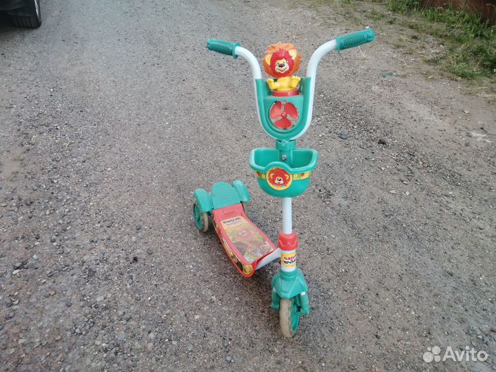 Самокат детский трехколесный бу