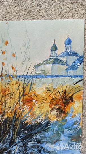 Монастырь, зимний пейзаж, снег