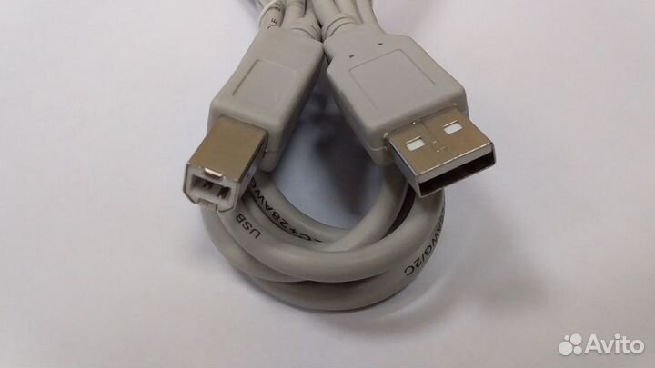 Кабель USB 2.0 AM/BM 1.8 м для принтера