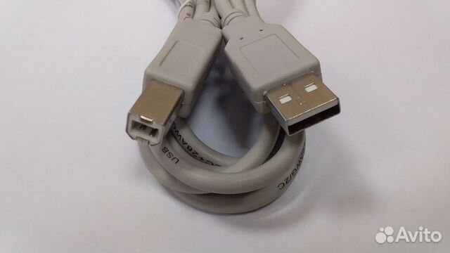 Кабель USB 2.0 AM/BM 1.8 м для принтера