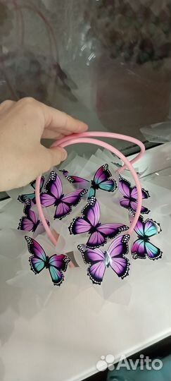 Букет - ночник из бабочек в коробке