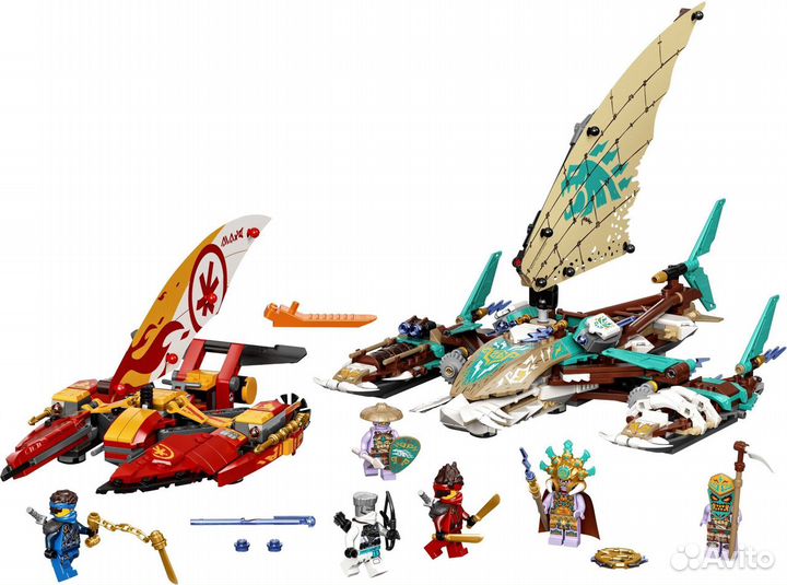 Новый Lego NinjaGo 71748 Морская битва катамаранов