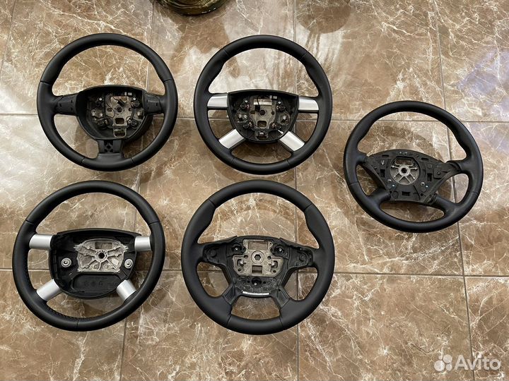 Новые кожаные (перешитые) рули на ford