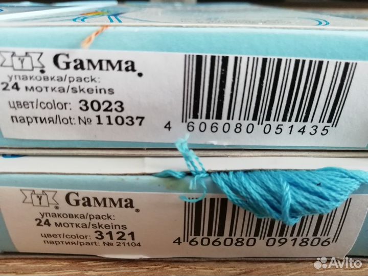 Нитки мулине Гамма