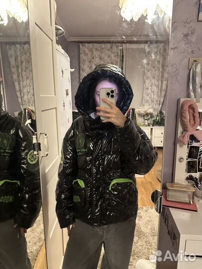 Пуховик глянцевый