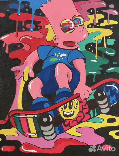 Картина холст акрил