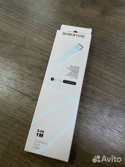 Кабель Borofone BX18 Micro- USB, 1м