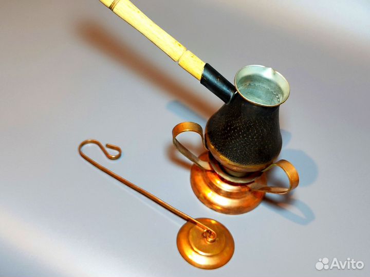 Турка для кофе медная подставка для чайной свечи