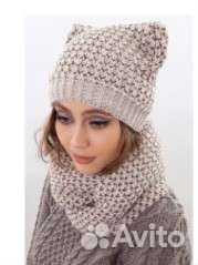 Комплект шапка и снуд