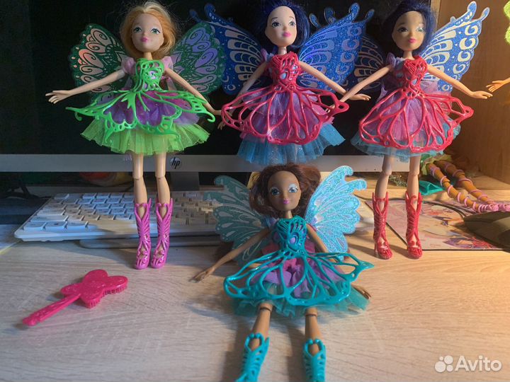 Куклы Винкс баттерфликс,флора,муза,лейла.блум