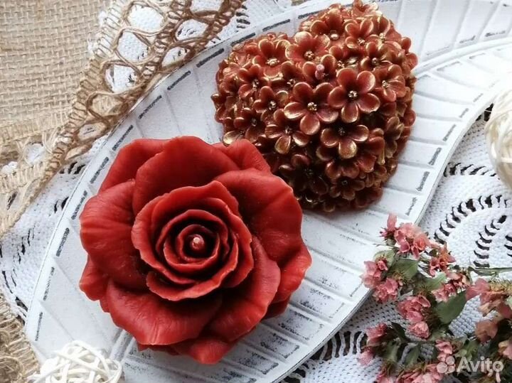 Свечи ручной работы из пчелиного воска