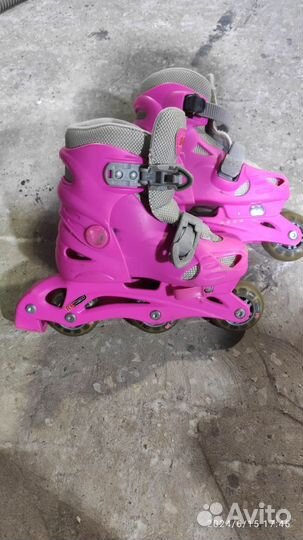 Роликовые коньки детские раздвижные