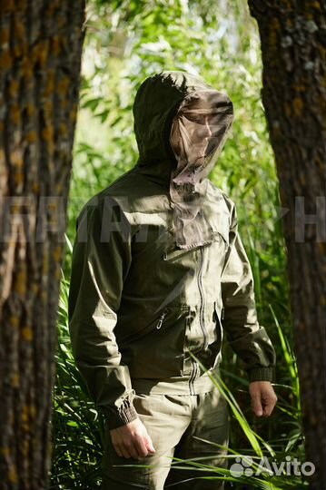 Костюм летний Рысь с сеткой, олива
