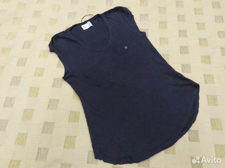 Футболка Топ Zara Basic, лён 100