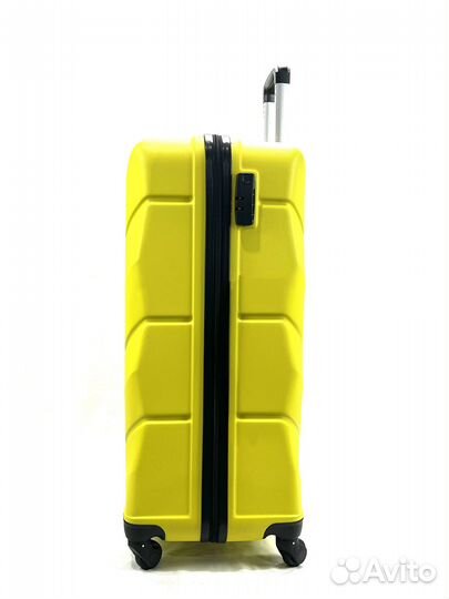 Чемодан ABS пластик, желтый, размер S