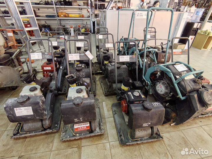 Аренда Прокат виброплит 60-520 кг / бензин, дизель