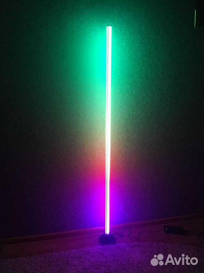 Cветодиодный круглый LEDtube RGB торшер 360/125см