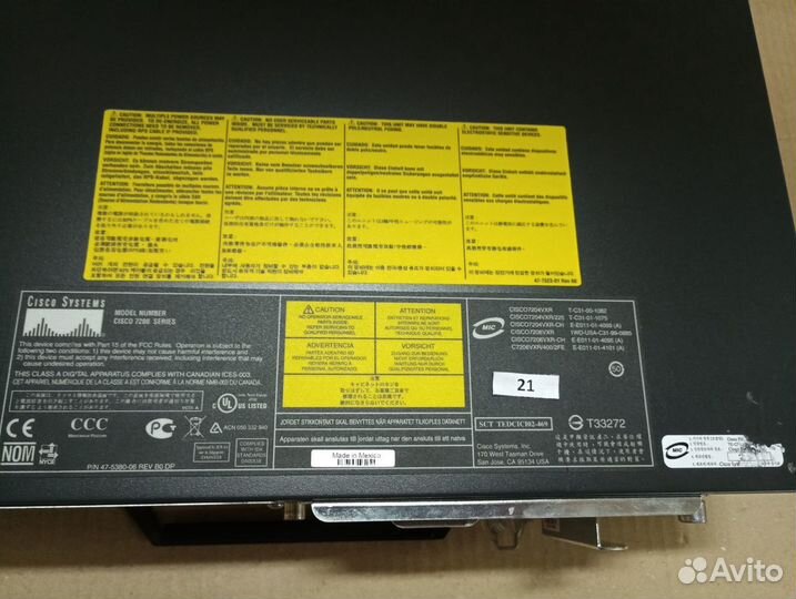 Маршрутизатор cisco 7206 VXR NPE G1