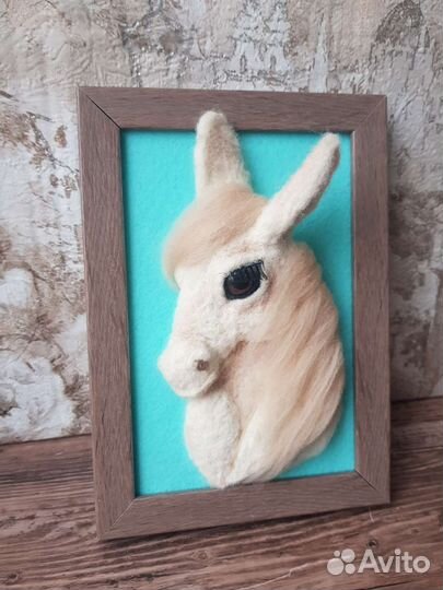 Картина из шерсти