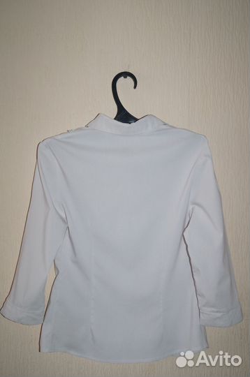 Блузка белая школьная батист стрейч