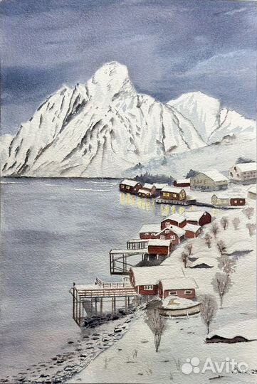 Картина Лофотенские острова Норвегия