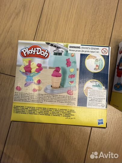 Наборы для лепки Play-Doh мороженое и парик