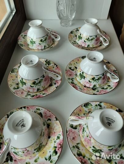 Чайная пара фарфор Чехия Богемия