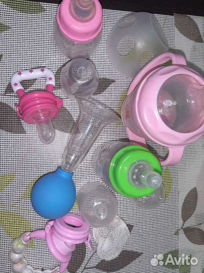 Ниблер, бутылочки, поильник, круг для