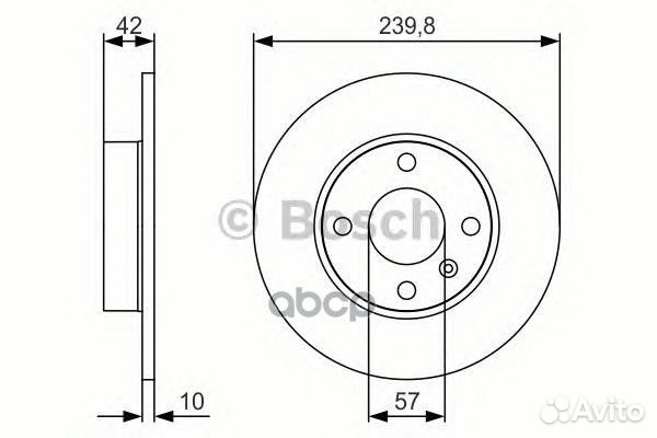 Тормозной диск 0986479S52 Bosch