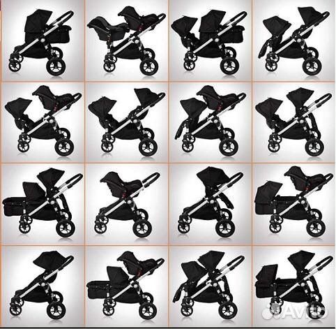 Коляска Baby jogger city select для двойни/погодок