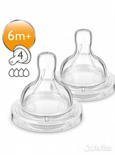 Соска авент anti-colic 6m+