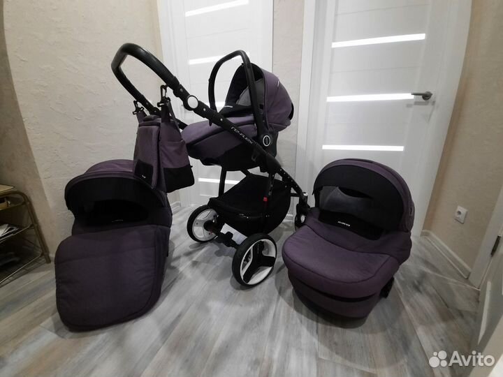 Коляска 3 в 1 riko re-flex