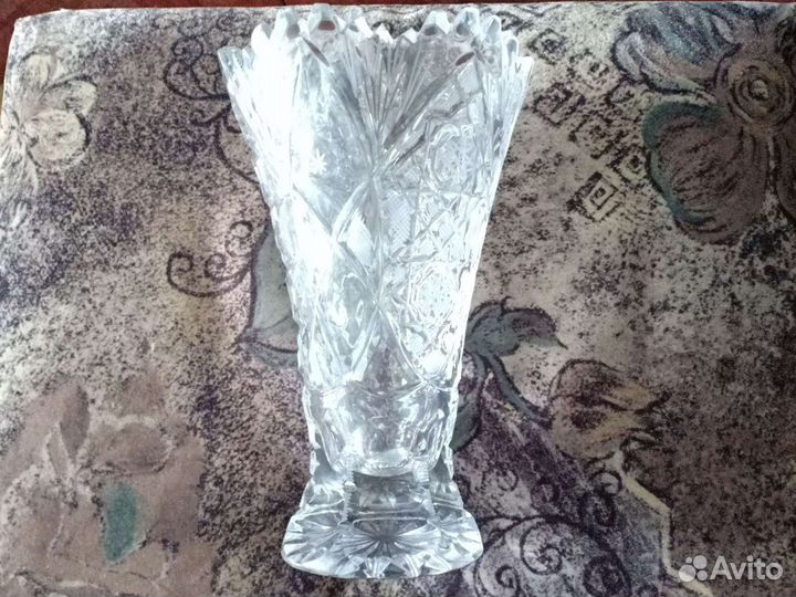 Ваза для цветов хрусталь СССР